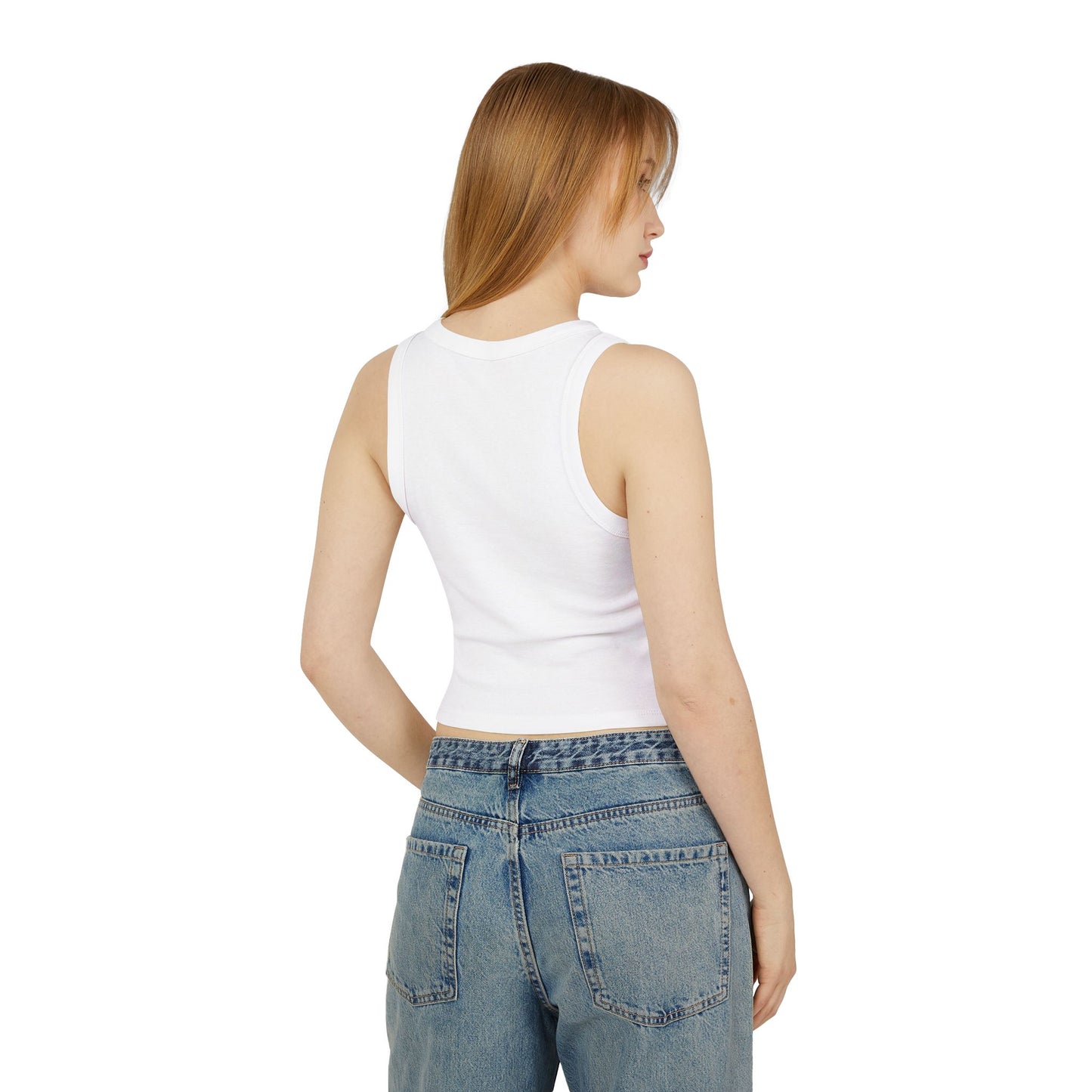 Racer Tank Top - Summer Essential with Joyful Word Printed
