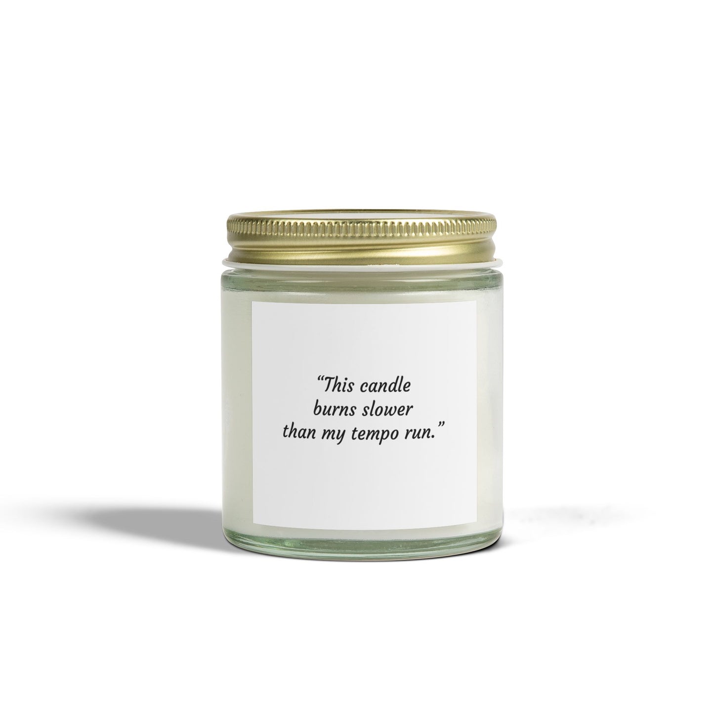 Candle Set, Coconut Apricot Wax, Marathon Training Theme
