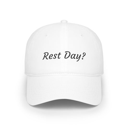 Rest Day? Low Profile Baseball Cap for Relaxation Lovers